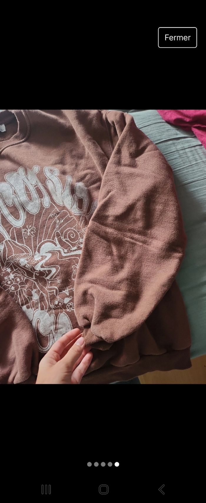 Sweat marron Bershka - photo numéro 5