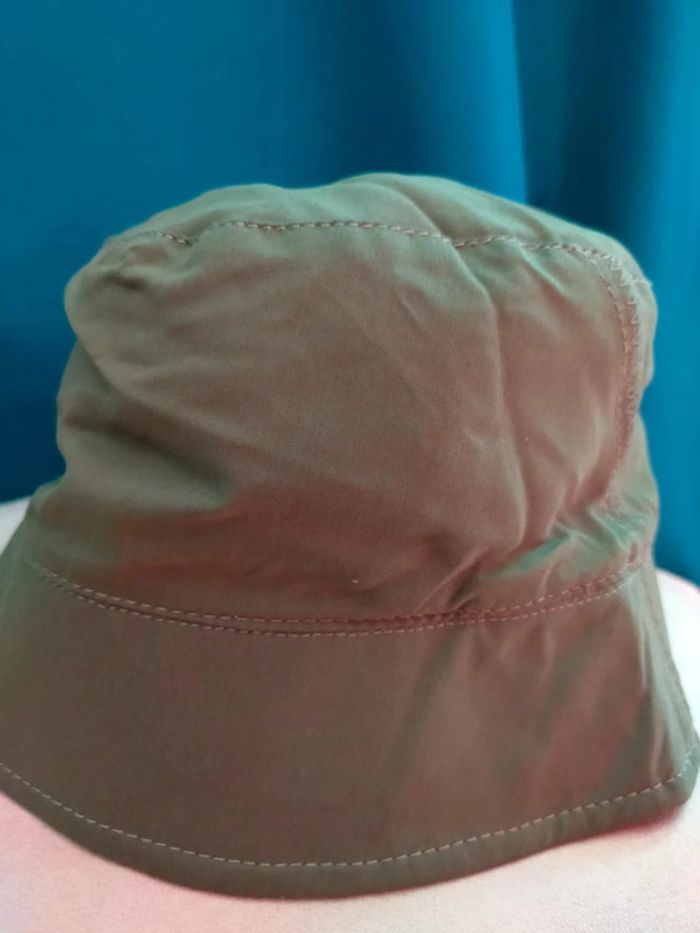 Bob kaki "Sport" brodé – Taille 54 cm – 100% coton - photo numéro 3