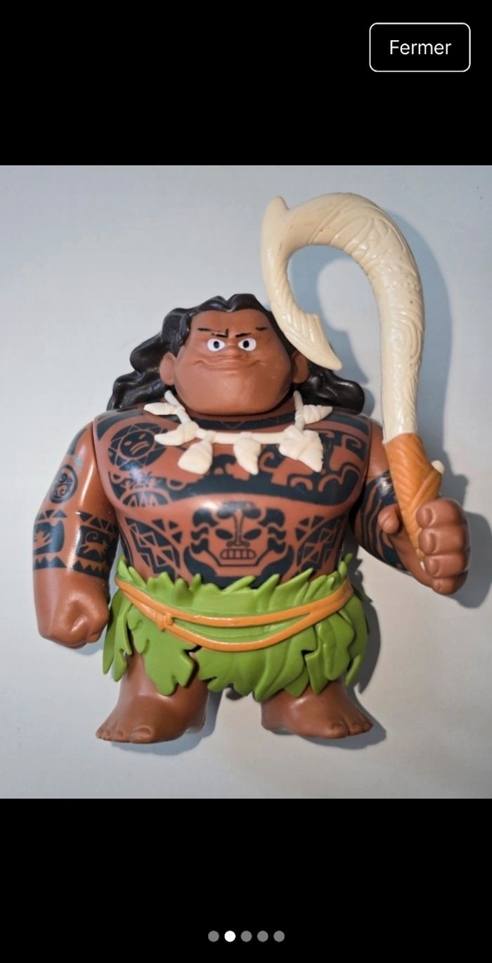 Lot de 4 figurines Vaiana disney Bandai - photo numéro 2
