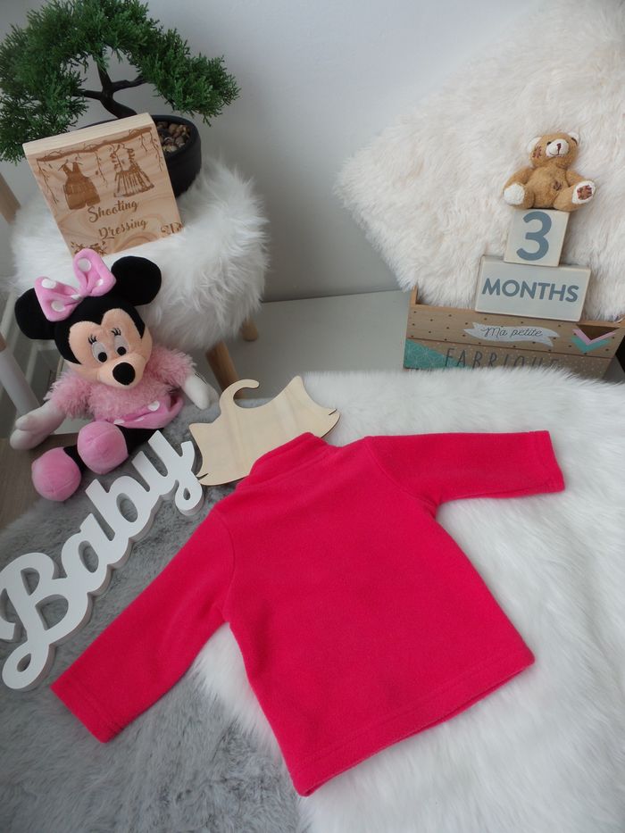 Jolie Pull polaire Rose Minnie Disney Baby 3mois fille - photo numéro 3