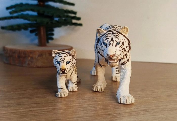 Schleich Tigre Tigron blanc du Bengale Figurine Animal de la savane