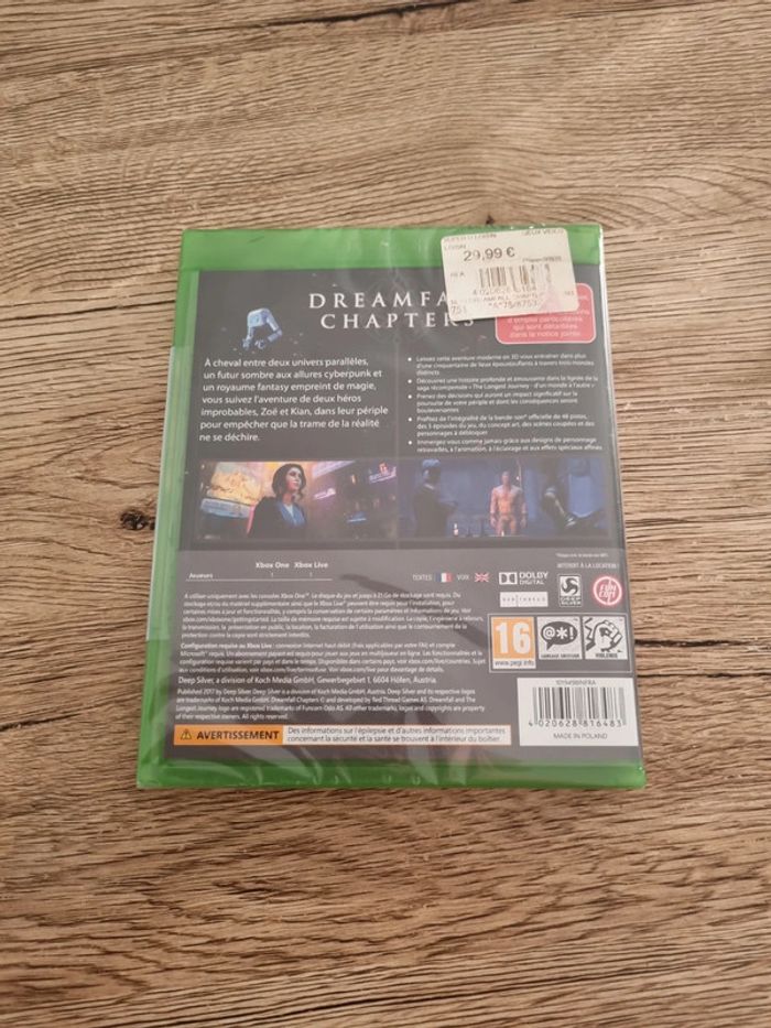 dreamfall chapters pour xbox one Microsoft neuf jamais ouvert - photo numéro 3