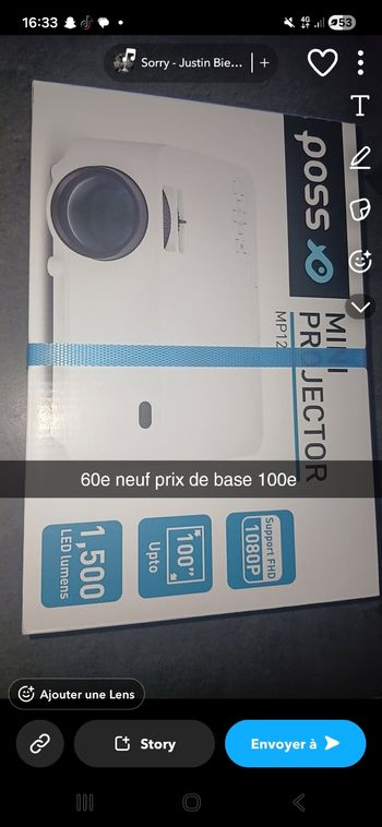 Mini retroprojector pass NEUF