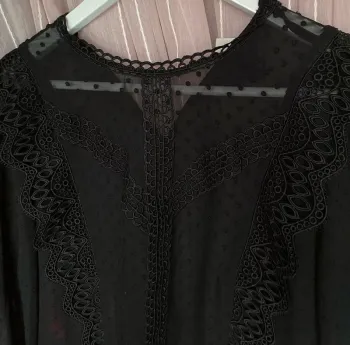 # chemise dentelle noire#