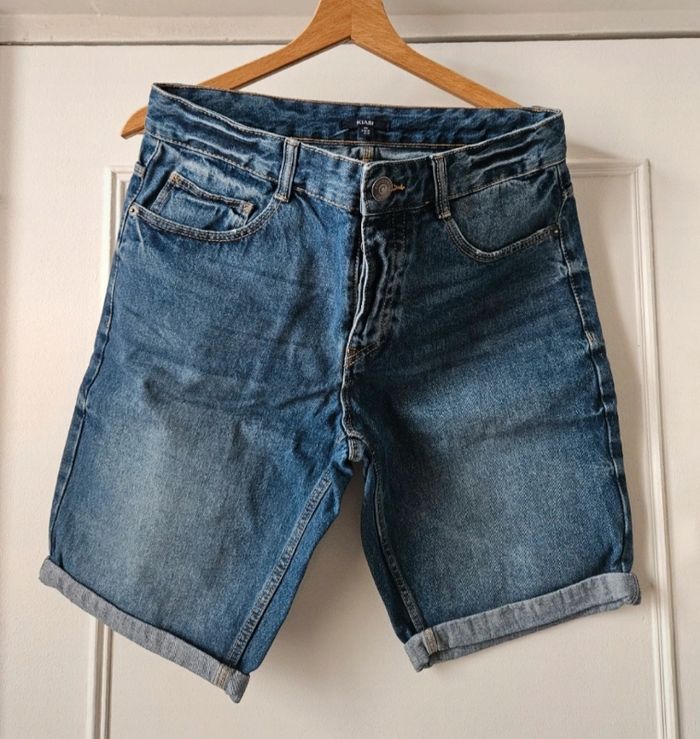 Short jean bleu - photo numéro 3