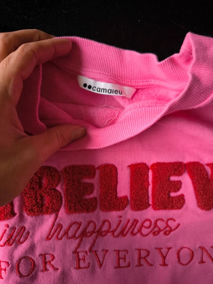 Pull femme rose taille S - photo numéro 2