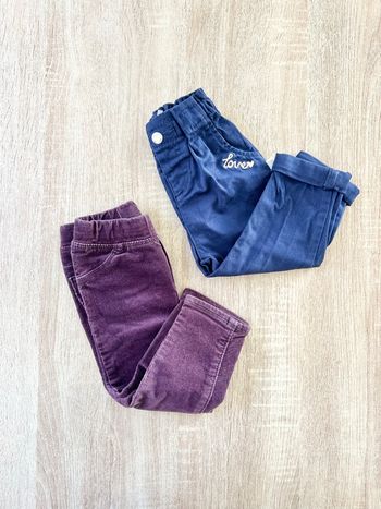 2 jeans bébé fille