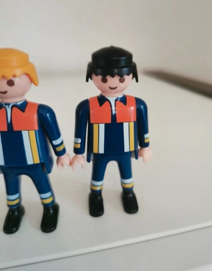 Playmobil lot personnage pompier - photo numéro 5