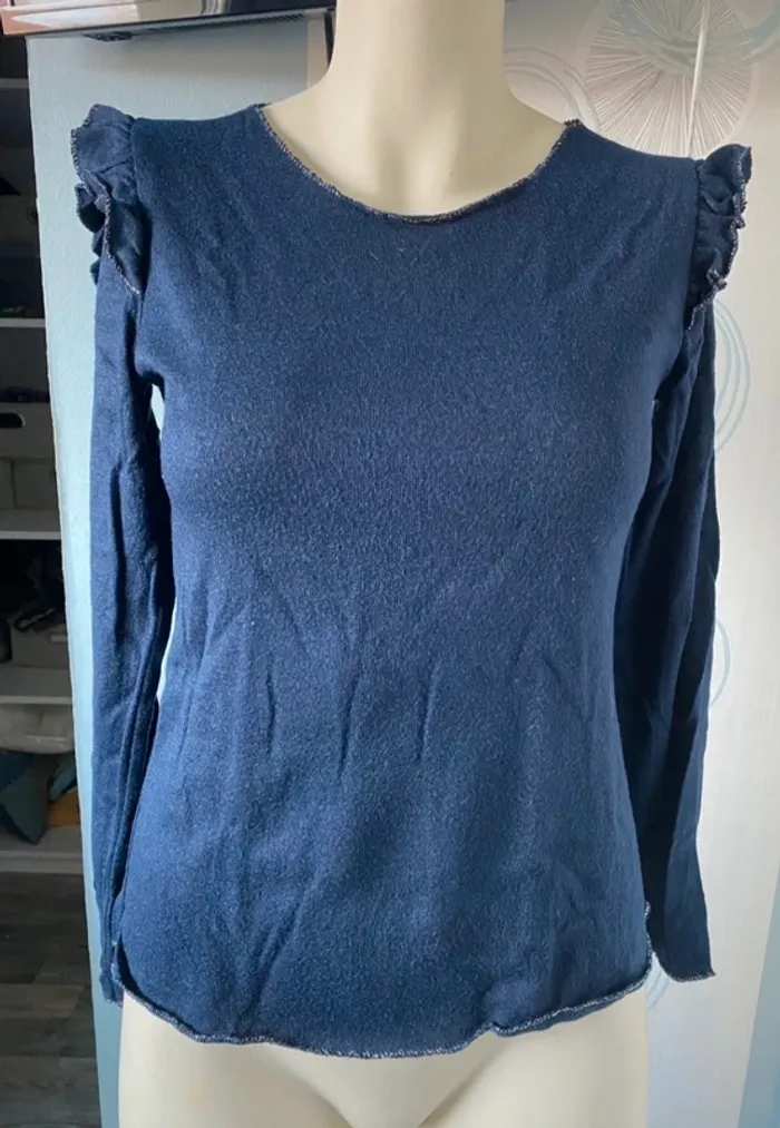 Pull fantaisie bleu marine Jade & Me taille M