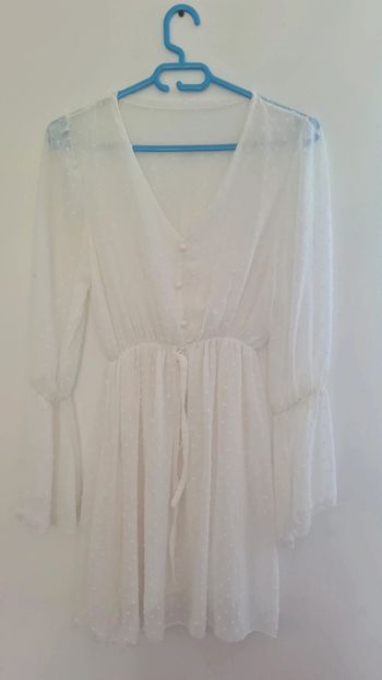 Robe en plumetis blanche
