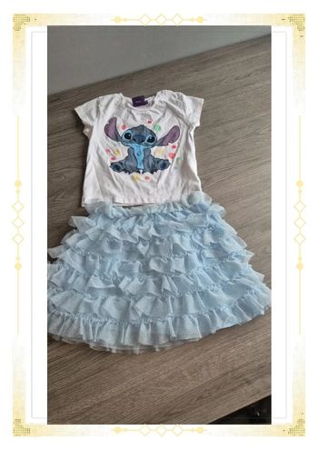 Jupe et haut stitch jupe 3/4ans haut 3ans
