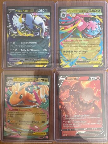 Lot 4 cartes Pokémon 