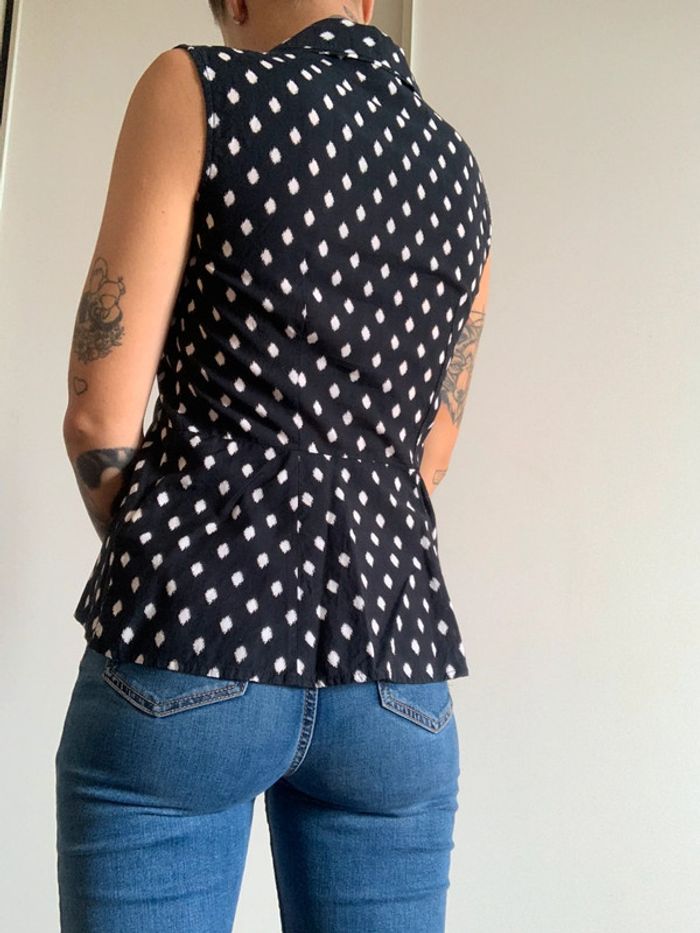 Blouse noire H&M taille 34 Xs - photo numéro 7