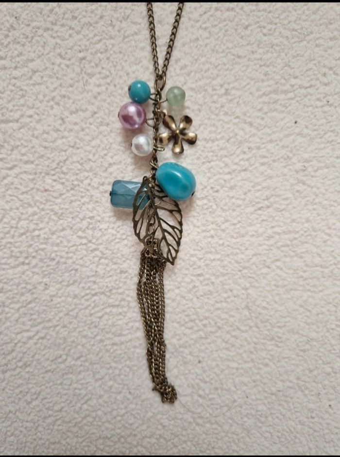 Collier long pendentif femme - photo numéro 2