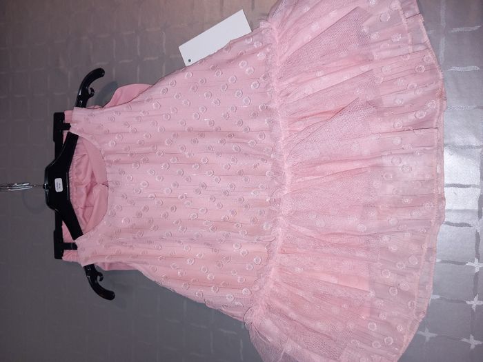 Robe et Leggings rose en Coton pour enfant - photo numéro 4