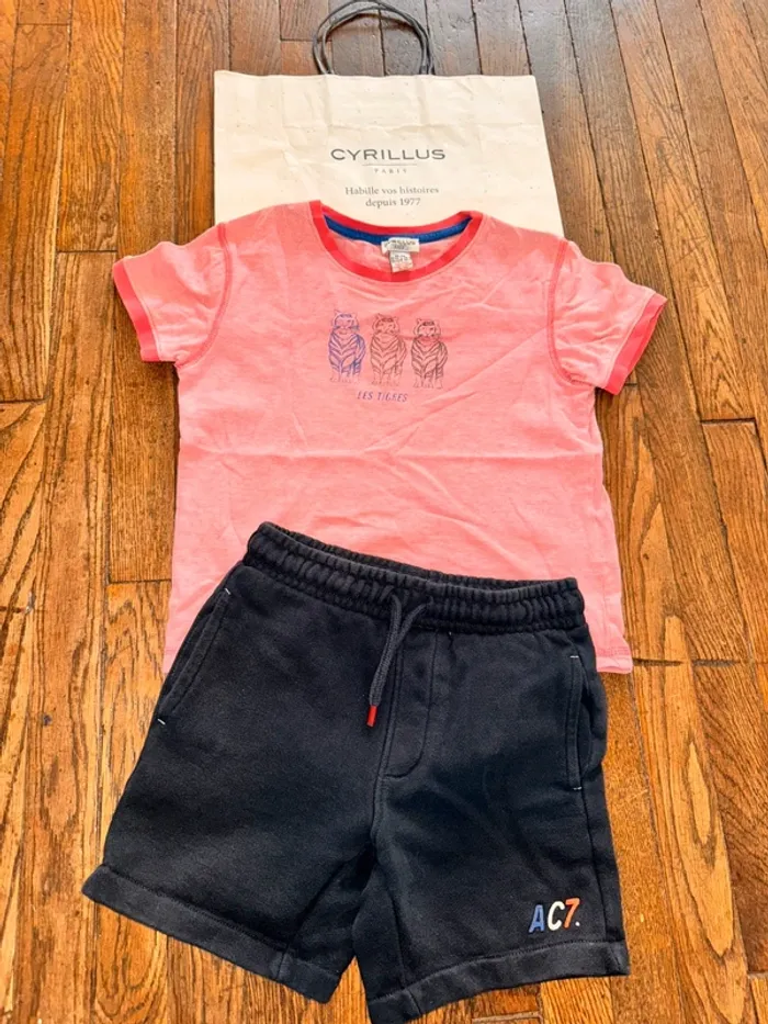 T-shirt et short Cyrillus 6 ans