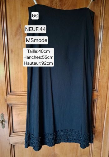 Jupe noire longue NEUVE pour femme taille 44