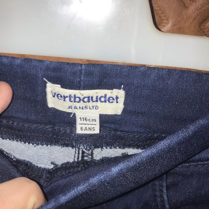 Jean bleu a bandes sur les côtés Vertbaudet 6 ans - photo numéro 6