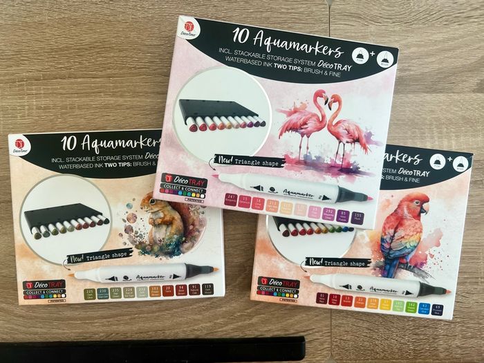Lot de 3 boîtes de 10 Aquamarkers Action - photo numéro 2