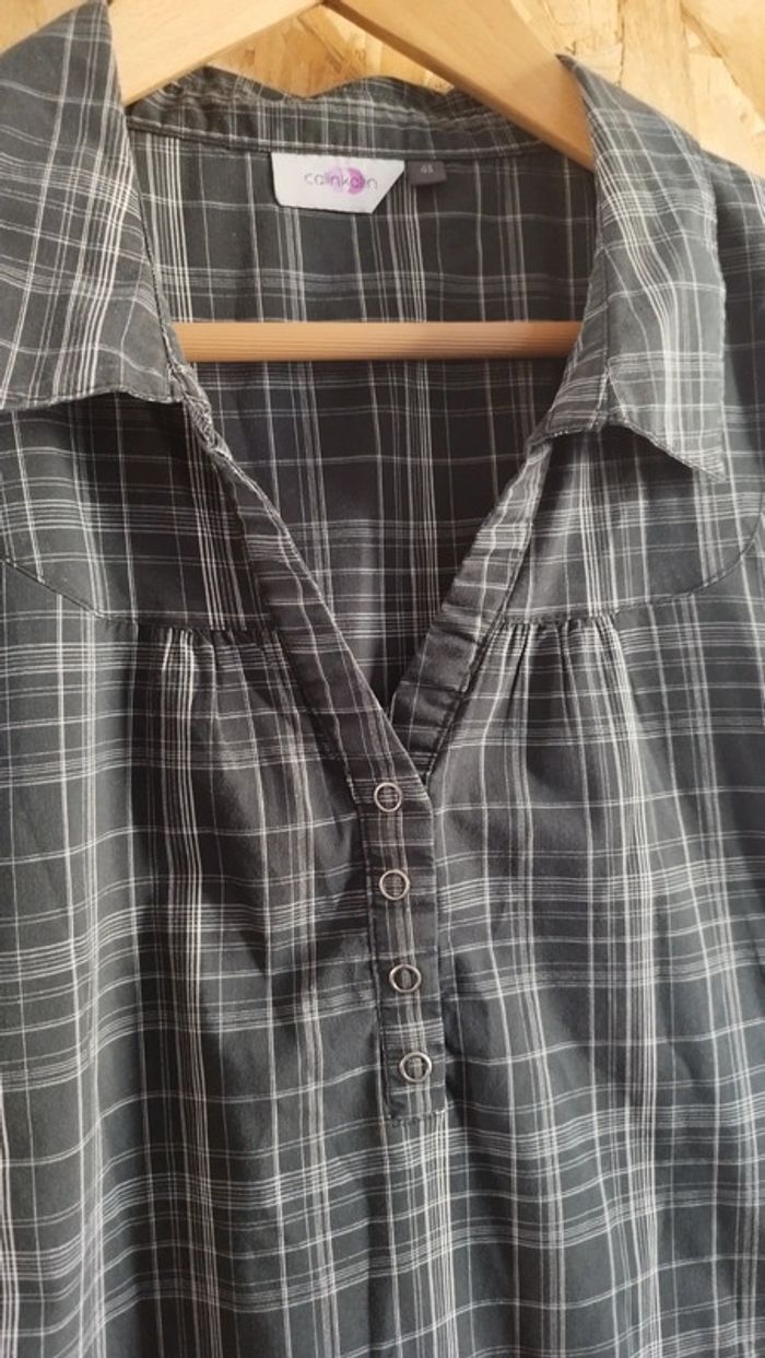 Haut style chemise sans manches - photo numéro 2