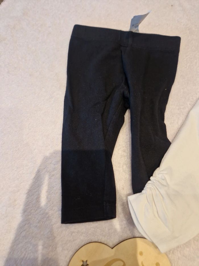 Leggings noir et blanc - photo numéro 2