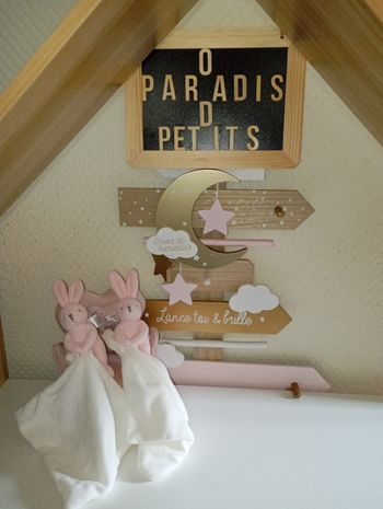 Lot de 2 doudous lapin jacadi 