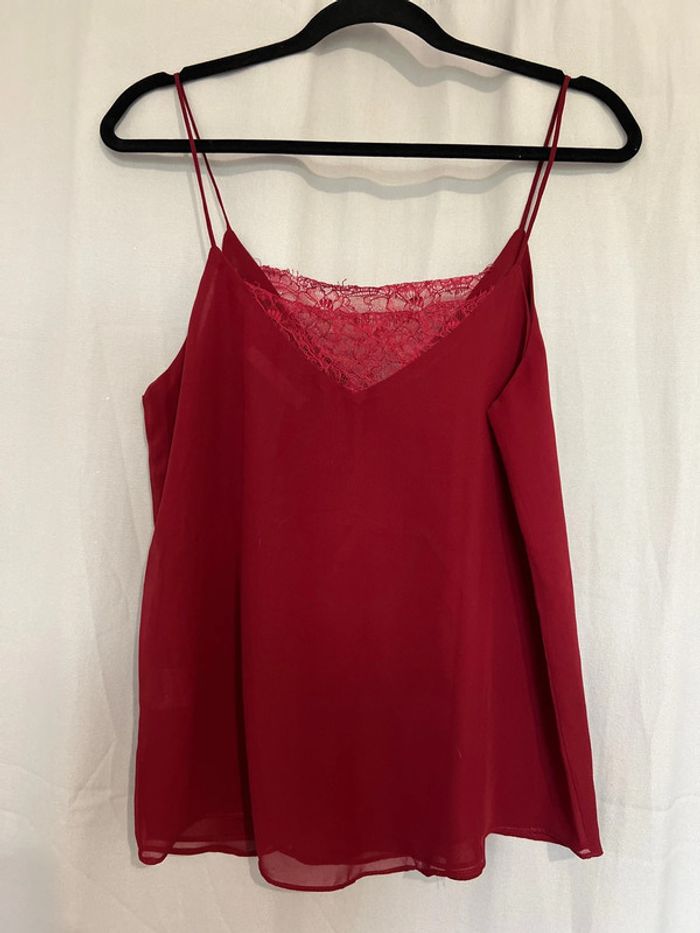 Haut à bretelles rouge - photo numéro 3