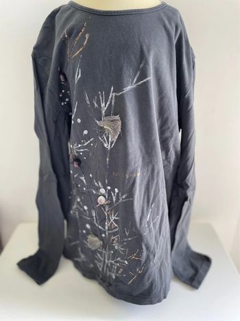 Sweat-shirt noir Zara fille