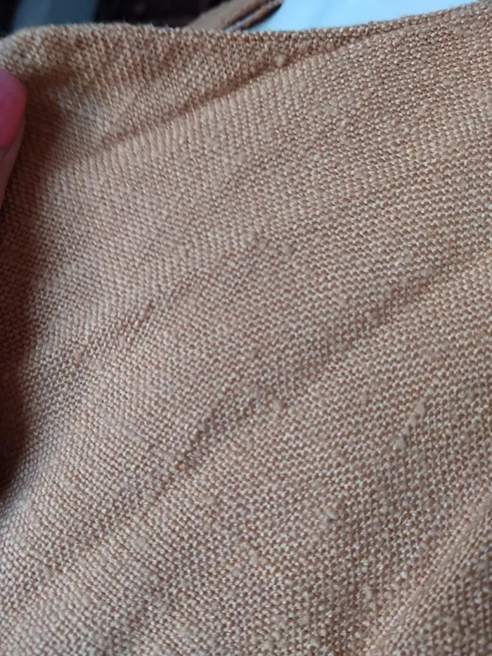 Veste jacket printemps été vintage retro moutarde jaune toile - photo numéro 3