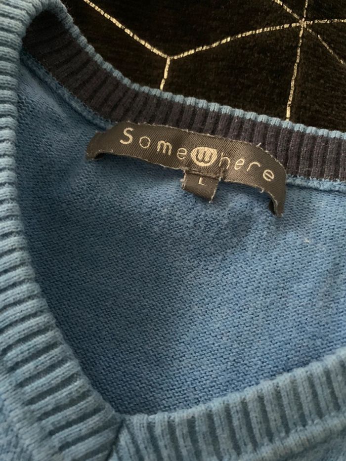 Pull bleu homme Taille L - photo numéro 2