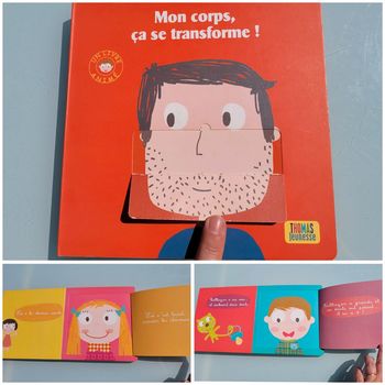 Livre animé de caches : Mon corps 🧔 ça se transforme 🖐
