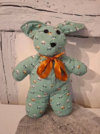 Peluche lapin faite à la main