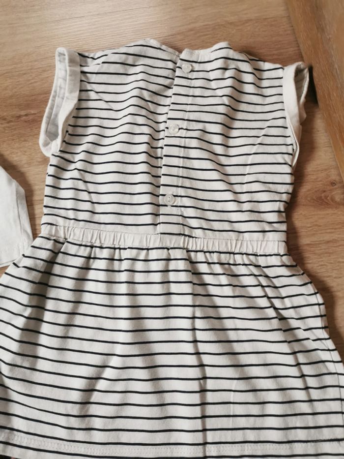 Short, t-shirt et robe, lot de 3 vêtements bébé 9 mois - photo numéro 6