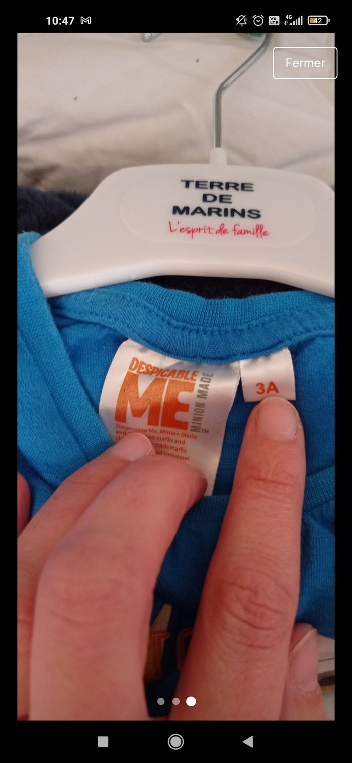 T-shirt Minion 3 ans - photo numéro 3