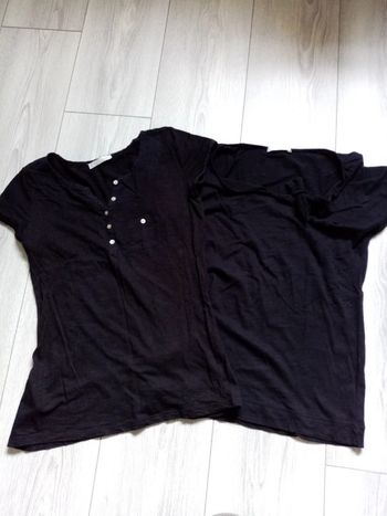 Lot 2 t shirts noirs promod taille 1