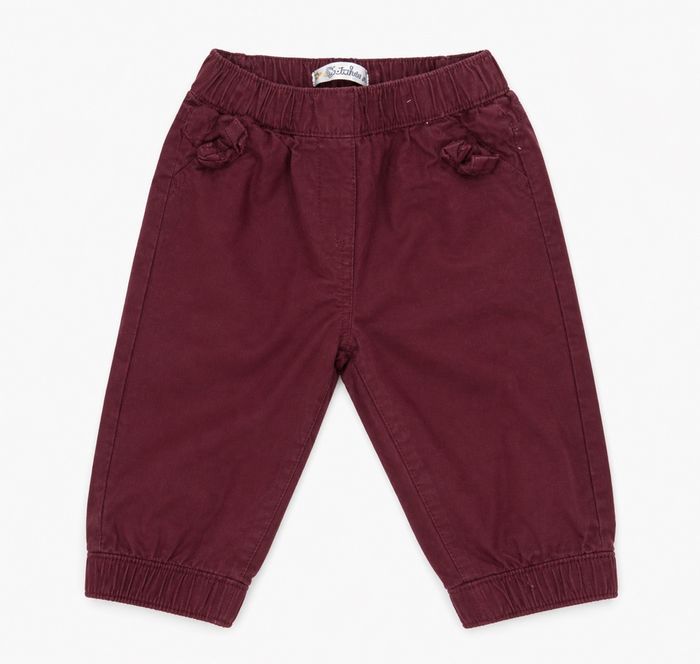 Pantalon bébé fille bordeaux