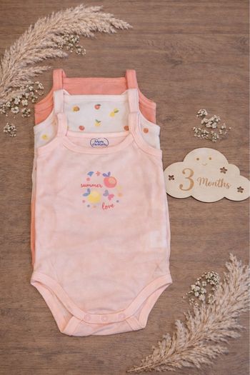 Lots de 3 bodys petite fille taille 3 mois 