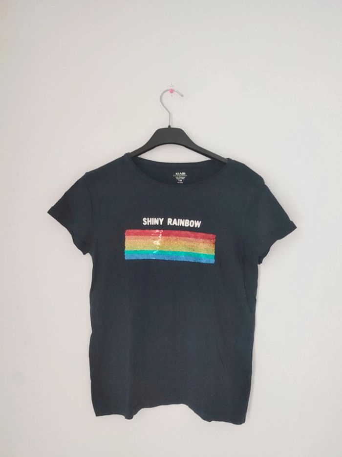 Tee-shirt paillette réversible fille c