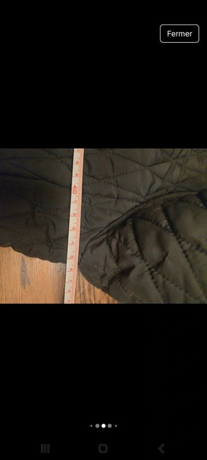 Veste Matelassé Stefanel noire fr 38 col fourrure - photo numéro 15