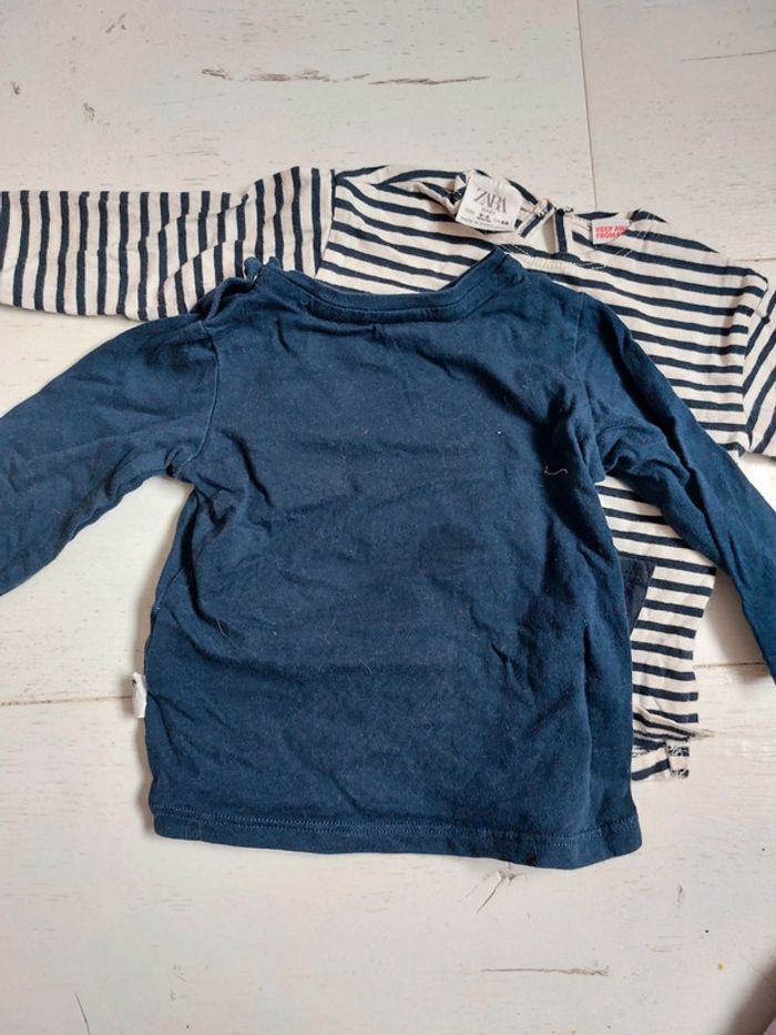 Lot de 2 t-shirts manches longues Zara / H&M - photo numéro 3