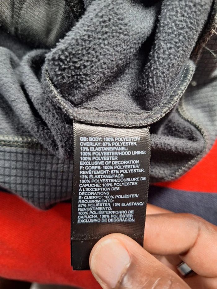Sweat The North Face homme M polaire gris capuche outdoor  (545) - photo numéro 10
