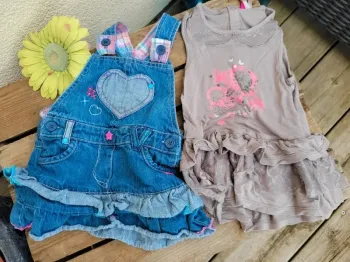 Lot de 2 robes 9 mois
