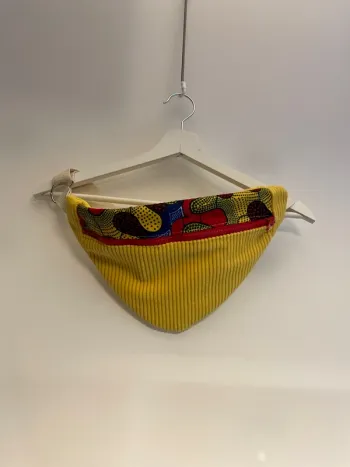 Sac banane jaune wax