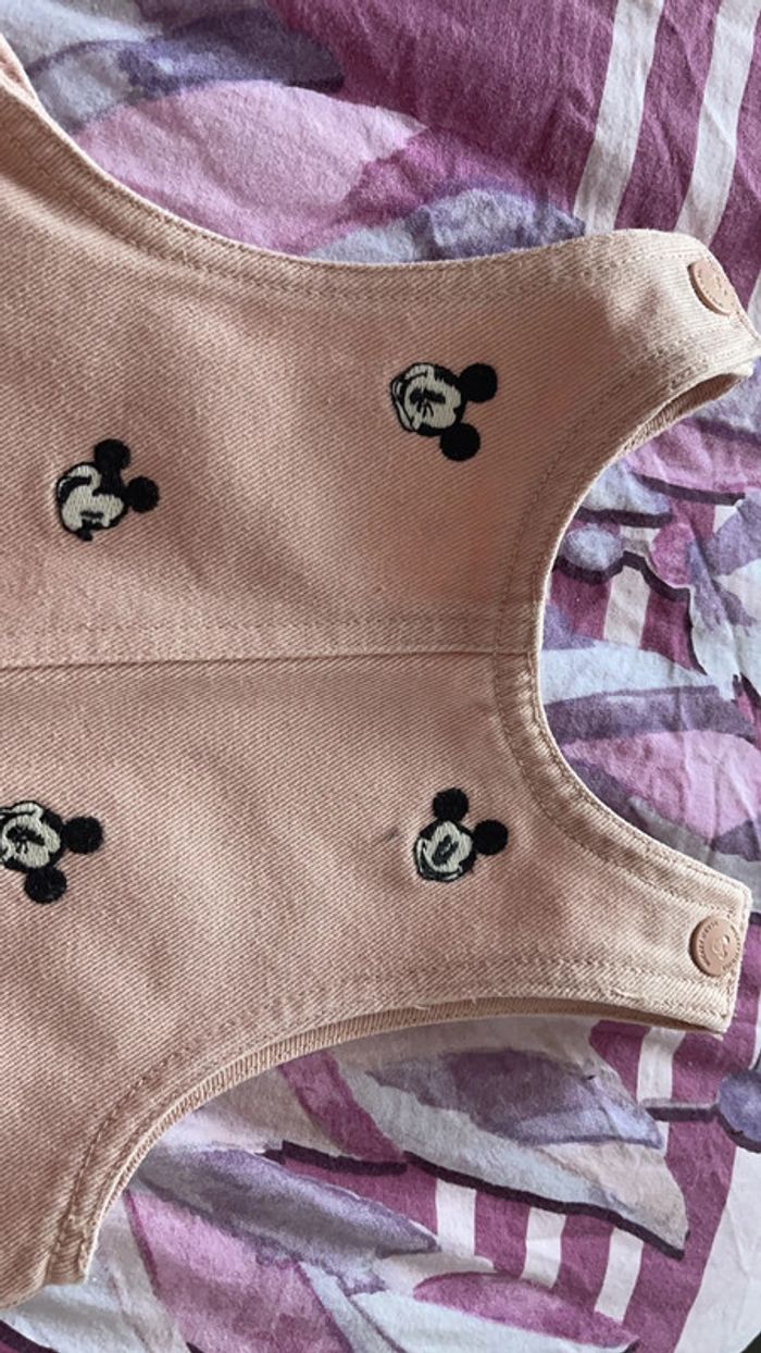 Robe en jean rose Mickey 36 mois - photo numéro 4
