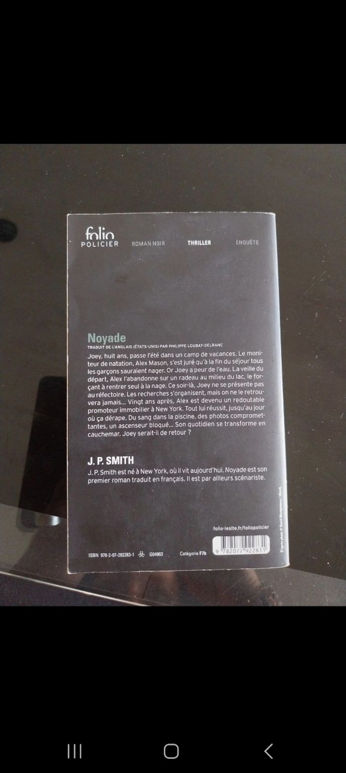 Livre : "Noyade" - photo numéro 2