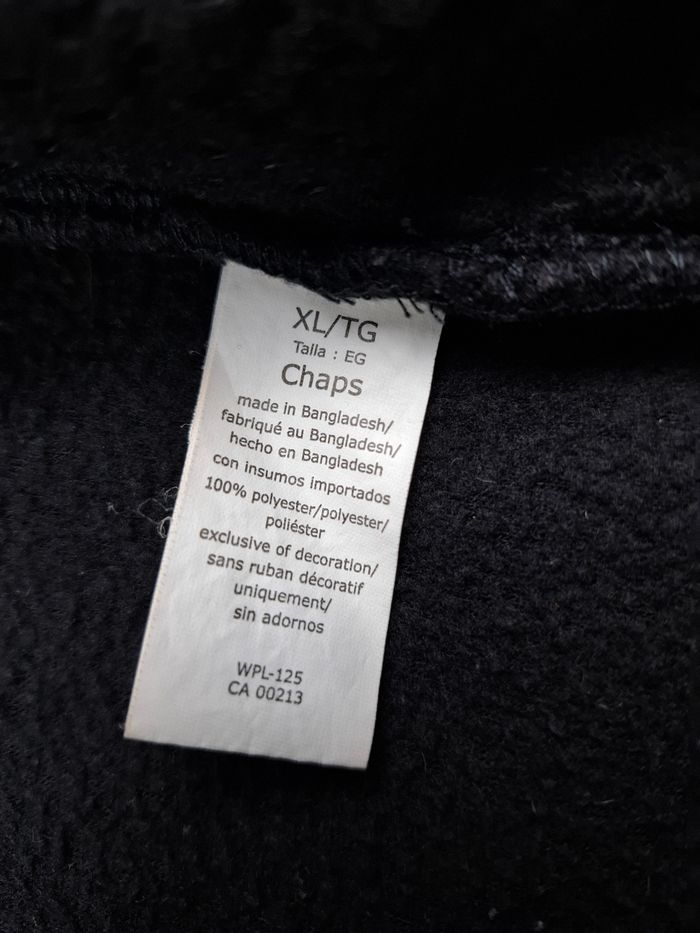 polaire sans manches Chaps noir zippé taille XL - photo numéro 9