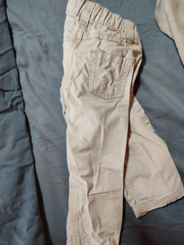 Pantalon toile beige 2 ans - photo numéro 3