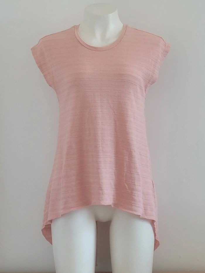 T-shirt top col rond manches courtes XS 34 Primark