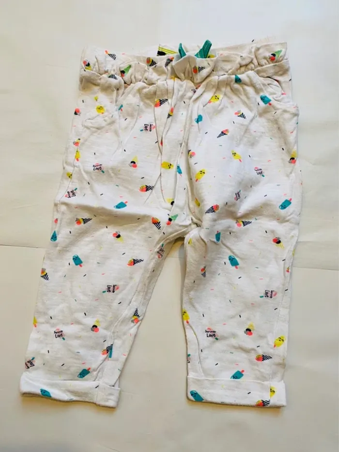 Lot 7 pantalons fille 9 mois - photo numéro 3