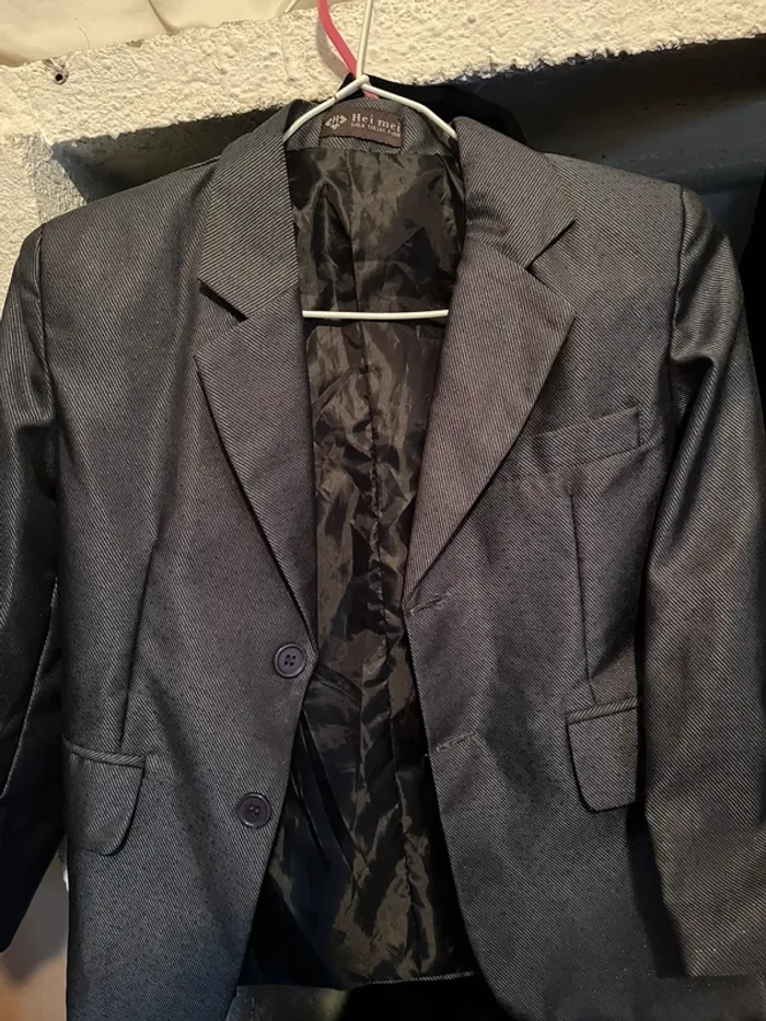 Veste gris bleu pour cérémonie taille 8 ans - photo numéro 8